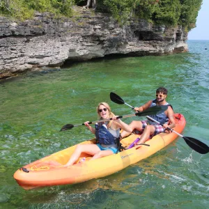 Kayakers on Lake Michigan