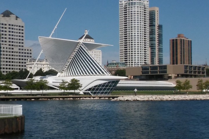 Milwaukee skyline viewed from Lake Michigan
